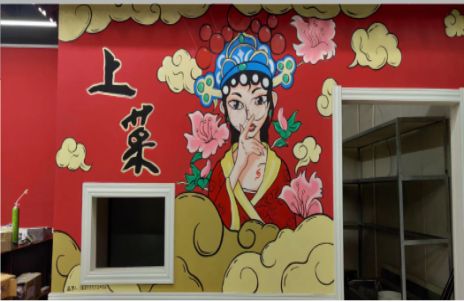  商城墙体彩绘的发展和应用