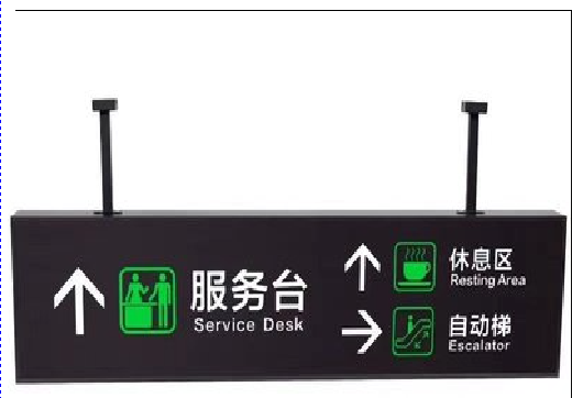  商城吊牌灯箱制作流程。